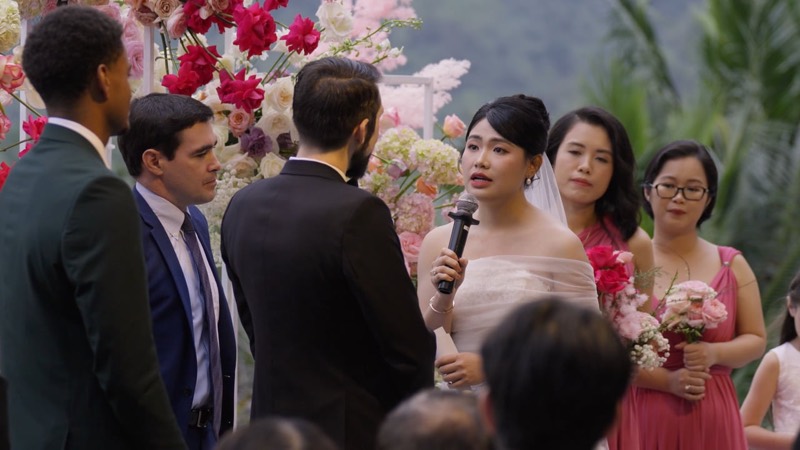 Still from the Thao and Nick wedding film at InterContinental