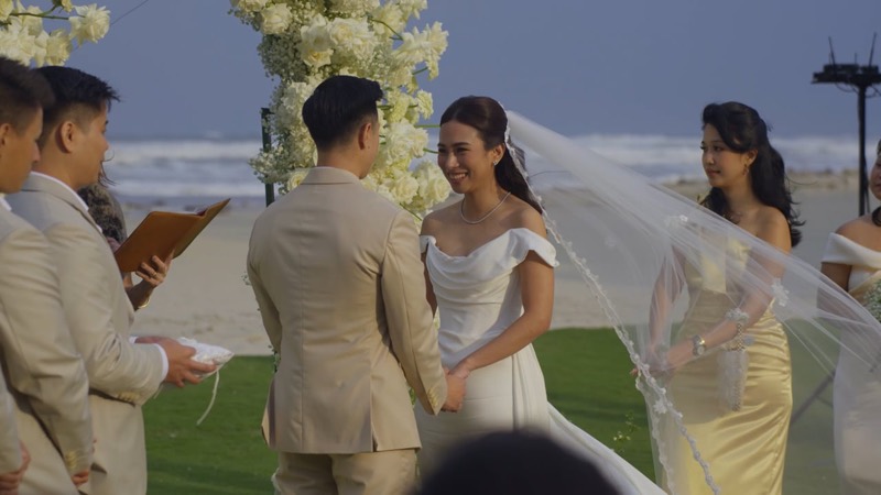 Still from the Katrina and Victor wedding film at Shilla Monogram
