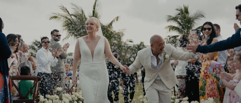 Still from the Georgia and Minh wedding film at Vinpearl
