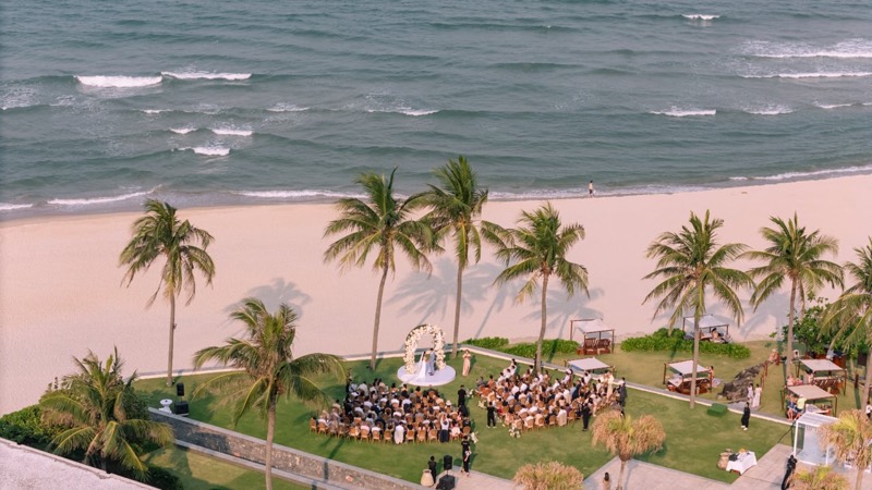 Still from the Nikki and Brian wedding film at Hyatt